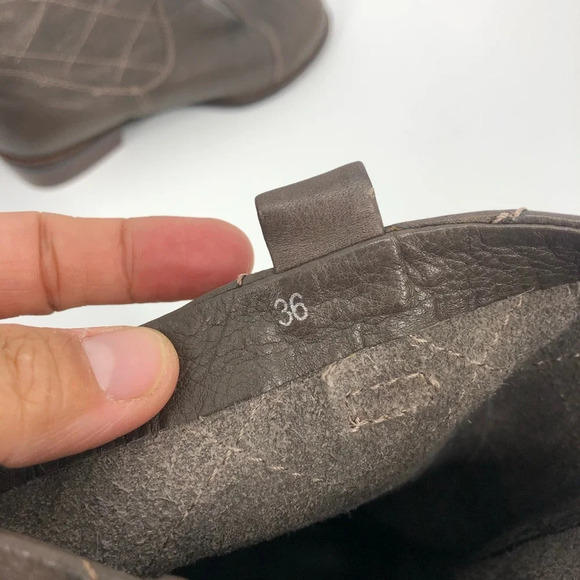 Biviel grey mid calf quilted boot 36 - Picture 6 of 6